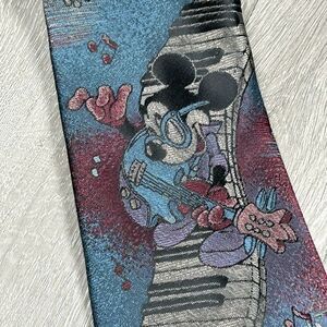NWT Disney Mickey Mouse Musical Tie Balancine The Tie Works Work Office MADE USA